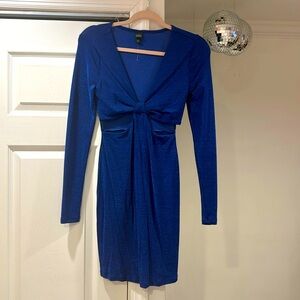 Blue long sleeves dress from Target